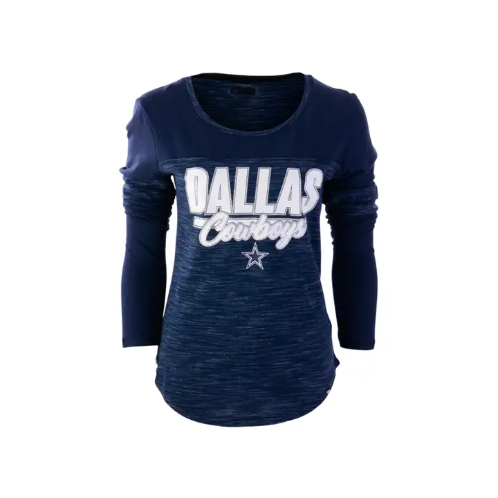 Dallas Cowboys NFL Femme Manches Longues Espace Teint 21 marine