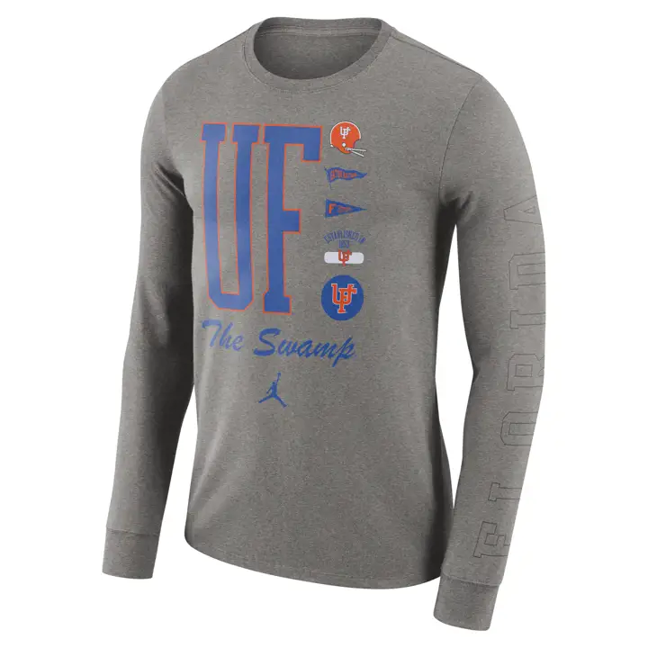 T-shirt manches longues avec revers FLORIDA GATORS NCAA 21 gris foncé