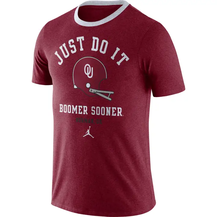 T-shirt à casque Triblend Vault NCAA OKLAHOMA SOONERS 21 CRIM