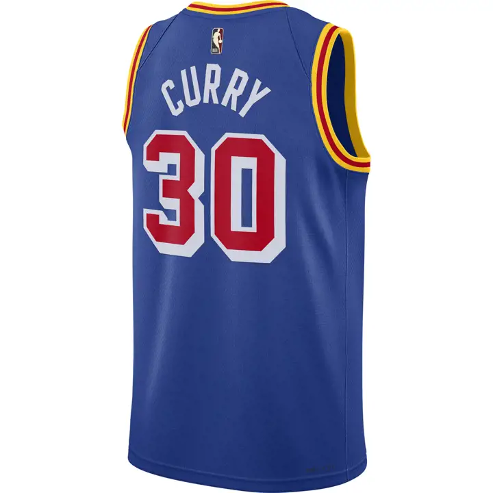 Maillot Golden State Warriors NBA Année 0 21 STEPHEN CURRY bleu