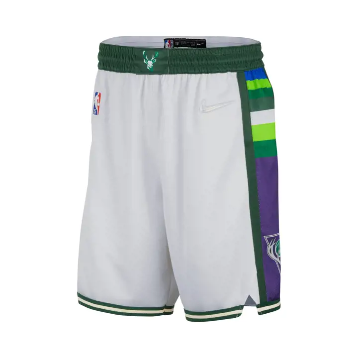 Short Swingman Mixtape des MILWAUKEE BUCKS NBA 21 blanc