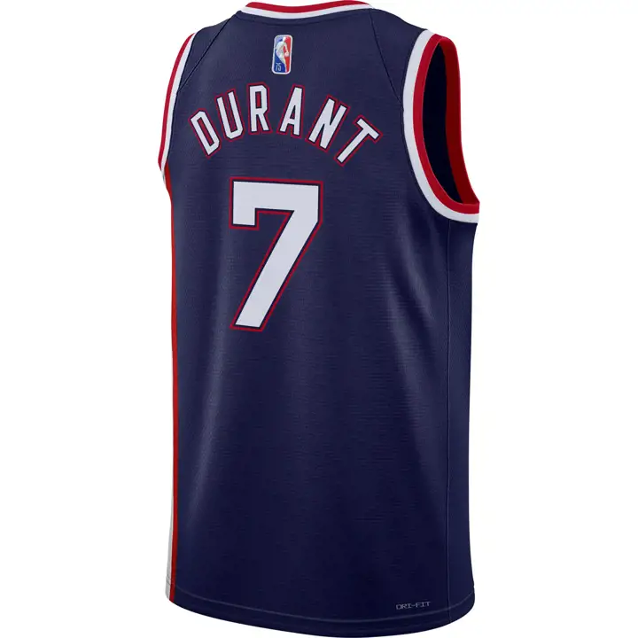 Maillot NBA Mixtape Swingman des Brooklyn Nets 21 KEVIN DURANT bl