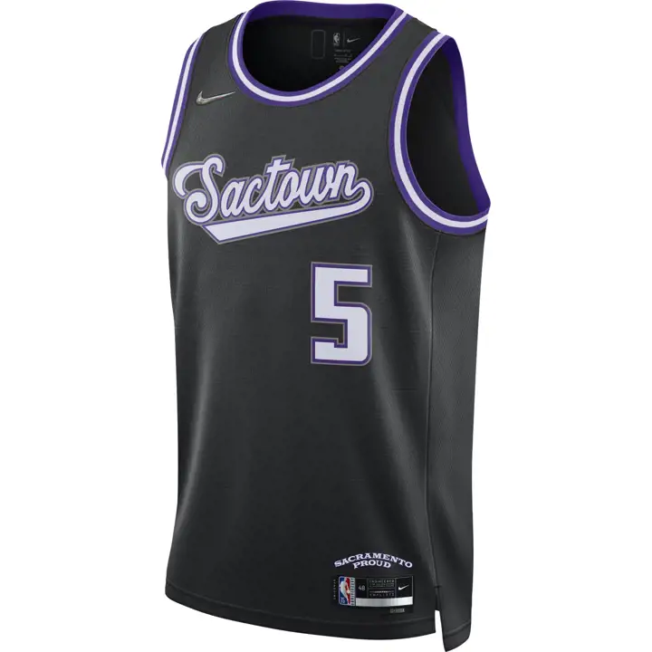 Maillot SAC KINGS NBA Mixtape Swingman 21 De'Aaron Fox noir