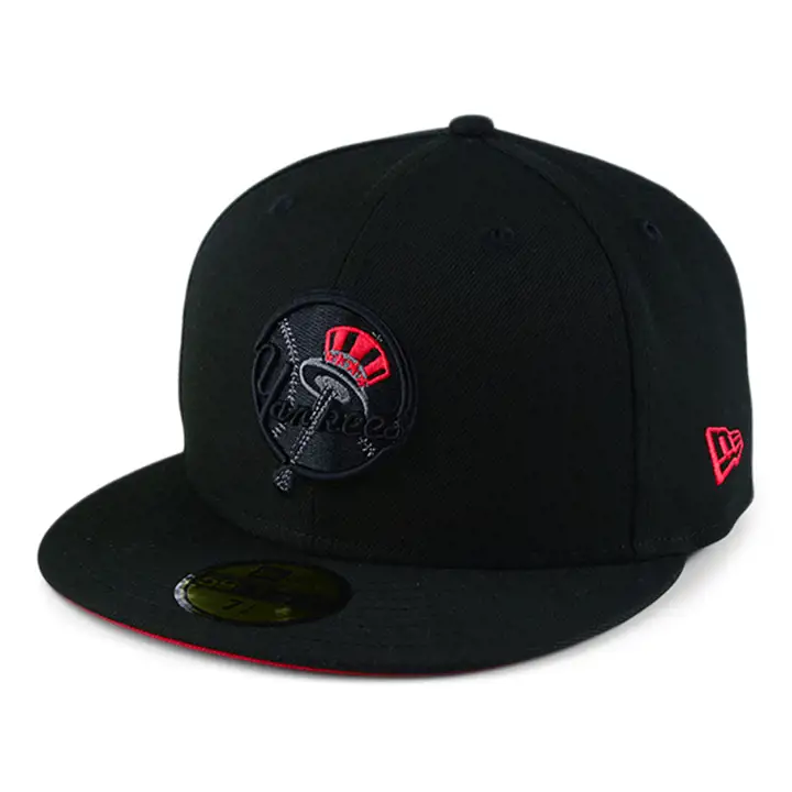 NEW YORK YANKEES MLB BLACKOUT POP UV 59FIFTY noir/rouge