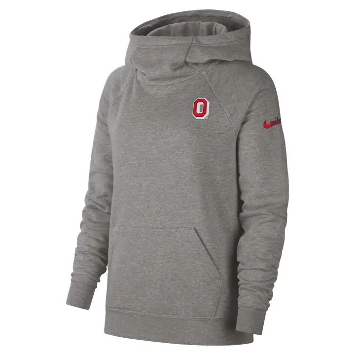 Sweat-shirt à col entonnoir NCAA Ohio State Buckeyes pour femme