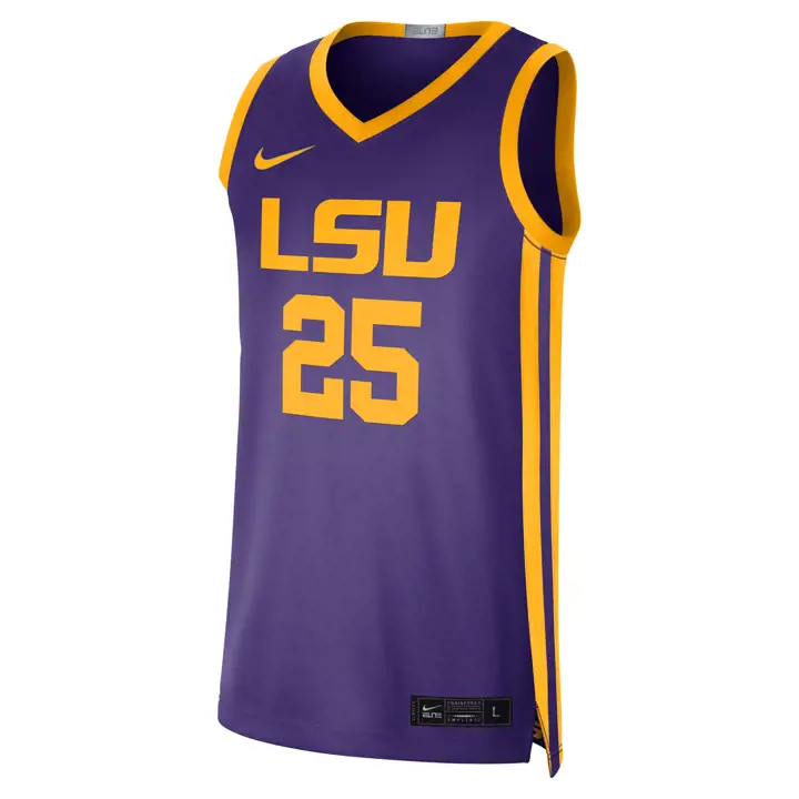 Maillot de joueur de basketball universitaire L.S.U. NCAA Ben Simmons PUR
