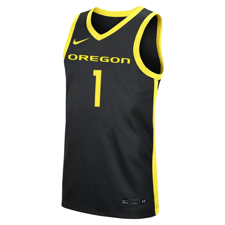 Maillot de basket-ball Oregon D NCAA Replica Road noir