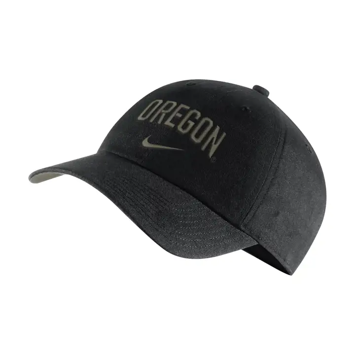 Oregon Ducks NCAA H86 Wordmark Swoosh noir/olive
