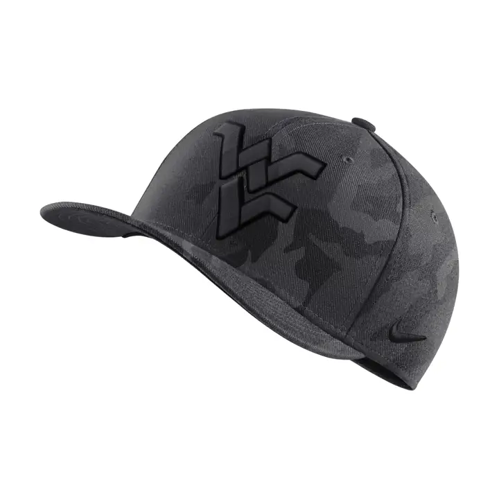 West Virginia Mountaineers NCAA NK Camo Swooshflex noir/gris