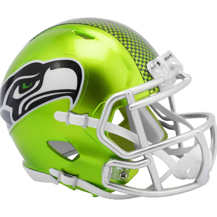 Mini-casque Seattle Seahawks Speed Flash Alt Vert/Marine