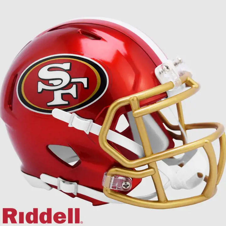 San Francisco 49ers Casque miniature alternatif Speed Flash ROUGE/GZ