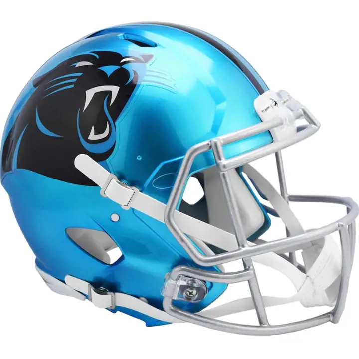 Carolina Panthers Casque Flash Alt Bleu/Noir