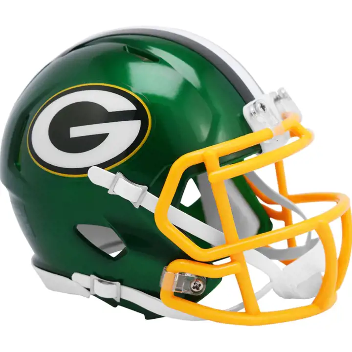 Mini-casque alternatif Green Bay Packers Speed Flash Vert/Jaune