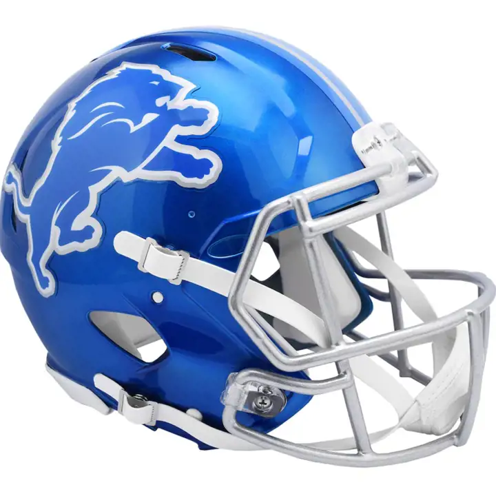 Mini-casque alternatif Detroit Lions Speed Flash BLEU/BLANC