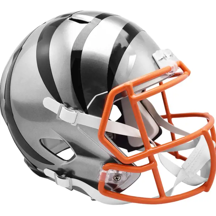 Mini-casque alternatif rapide SILV/BLK/ORG des Cincinnati Bengals