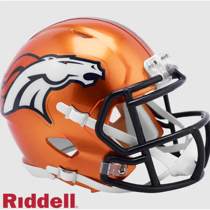 Mini-casque alternatif Denver Broncos Speed Flash ORG/BLK