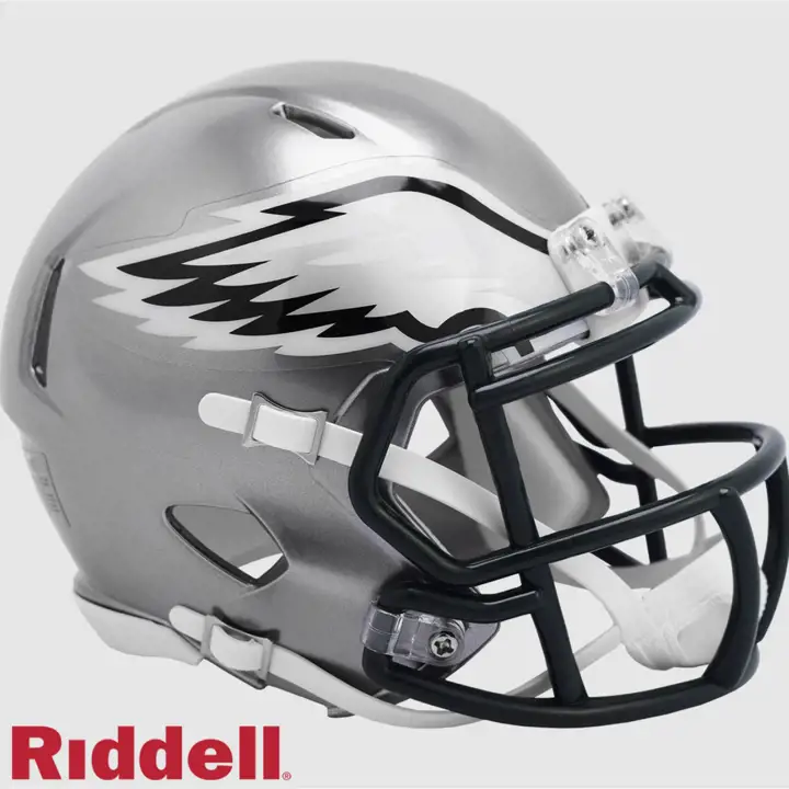 Mini-casque alternatif rapide Philadelphia Eagles SILV/BLK