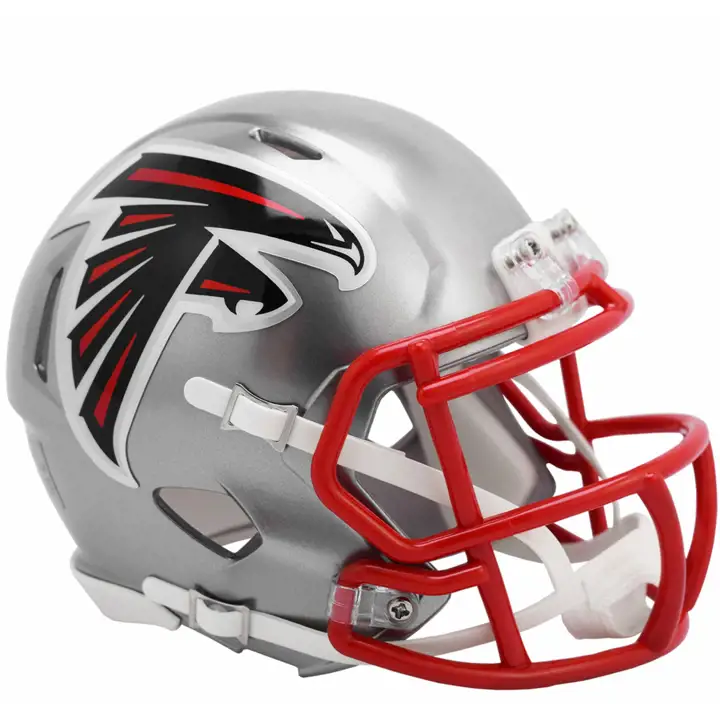 Mini casque Atlanta Falcons Speed Flash alternatif ARGENT/ROUGE