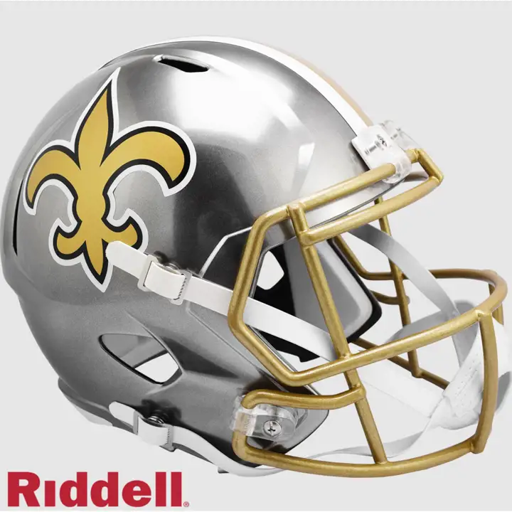 Casque réplique New Orleans Saints Speed Flash ARGENT/NOIR