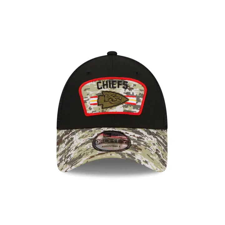 Kansas City Chiefs 21 NFL STS 9FORTY Trucker noir/camouflage