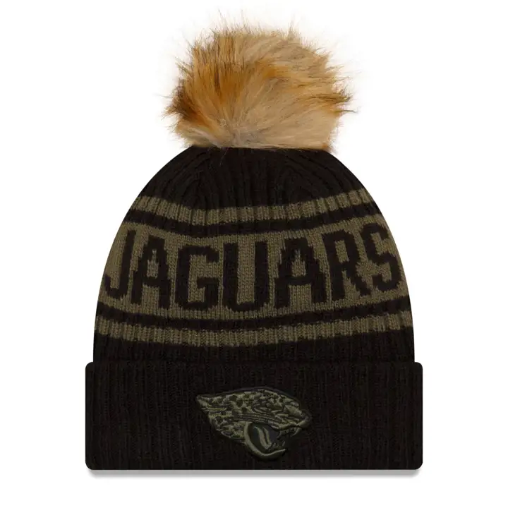 Jacksonville Jaguars 21 NFL Wmns STS Pom Knit noir