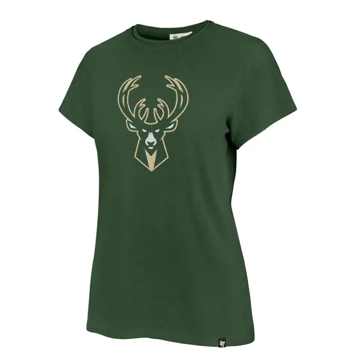 T-shirt Femme Milwaukee Bucks NBA Logo Frankie 21 Vert