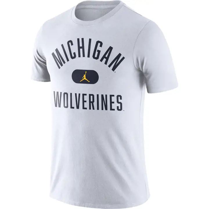 T-shirt Michigan Wolverines NCAA Team Arch WHT