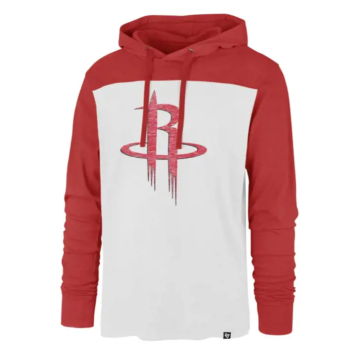 T-shirt à capuche Wooster des Houston Rockets NBA rouge/blanc