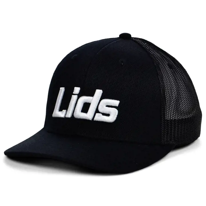 Casquette camionneur classique Lids, visière incurvée, noire