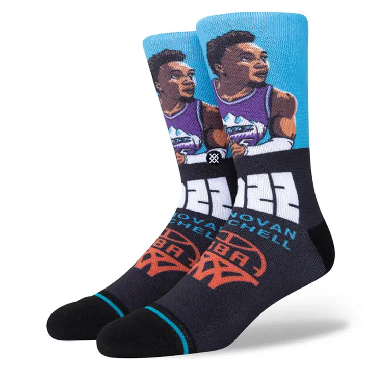 JAZZ Chaussettes d'équipage classées Donovan Mitchell BLEUES