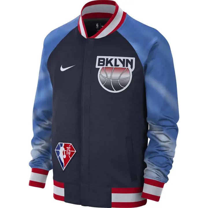Veste d'échauffement Brooklyn Nets NBA MixTape BLEU