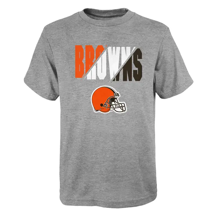 T-shirt Cleveland Browns NFL Youth Mean Streak 21 gris