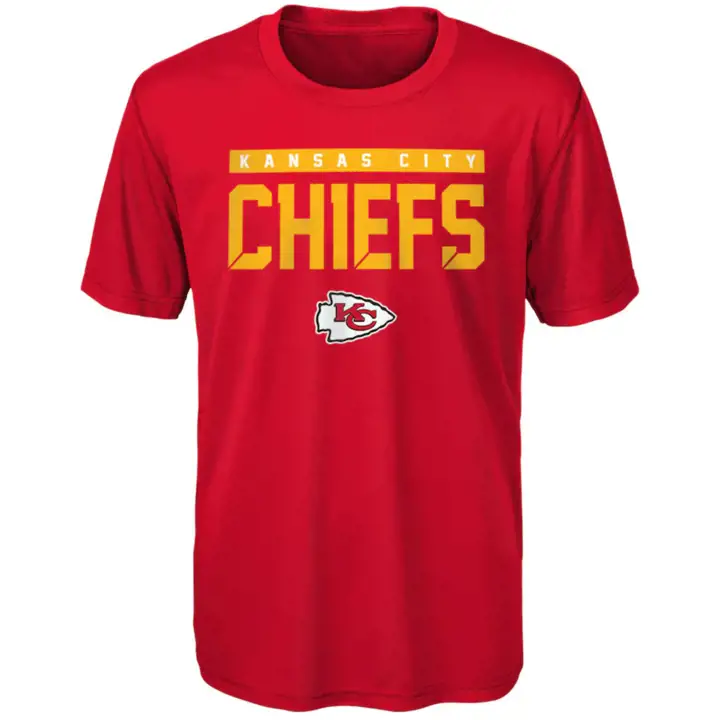T-shirt d'entraînement Kansas City Chiefs NFL pour jeune, rouge, 21