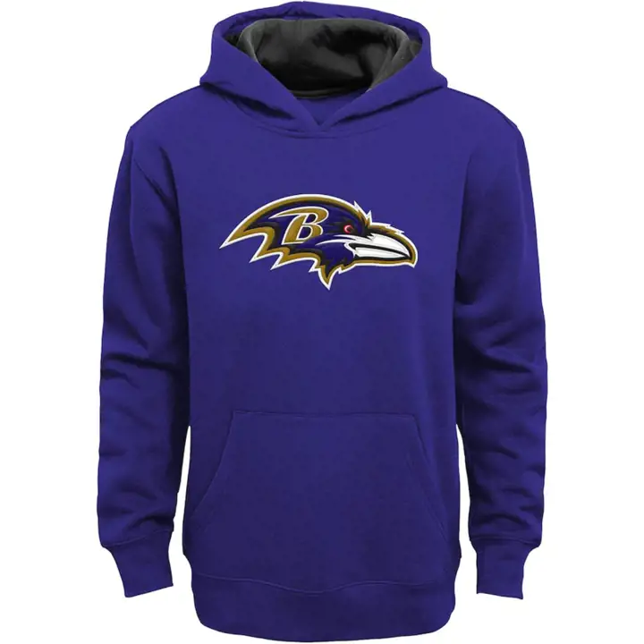 Baltimore Ravens NFL Youth Essentials PO Fleece Hood 21 pur