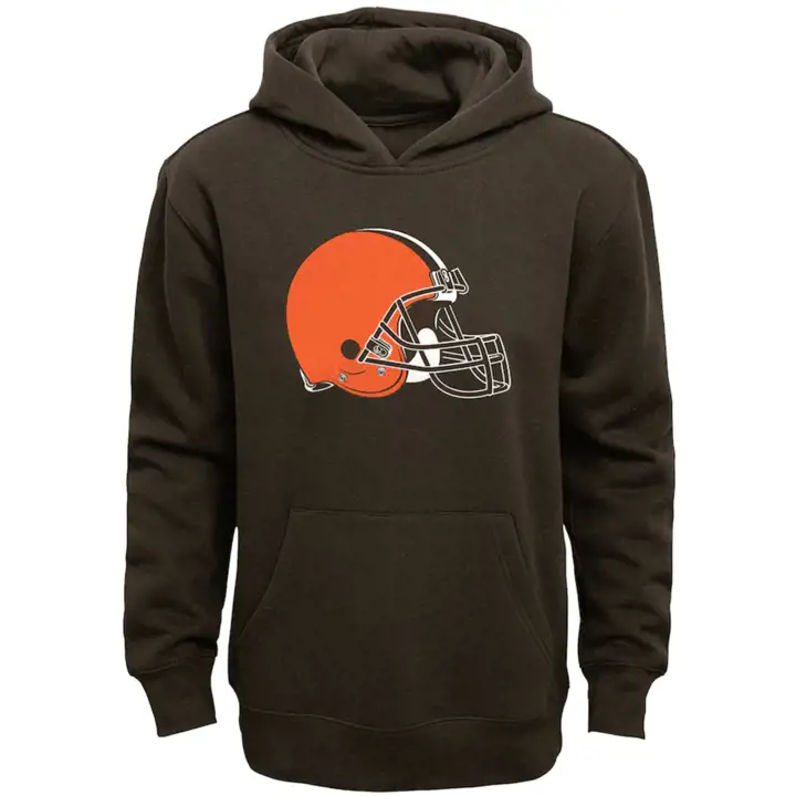 Cleveland Browns NFL Youth Essentials PO Fleece Hood 21 brn