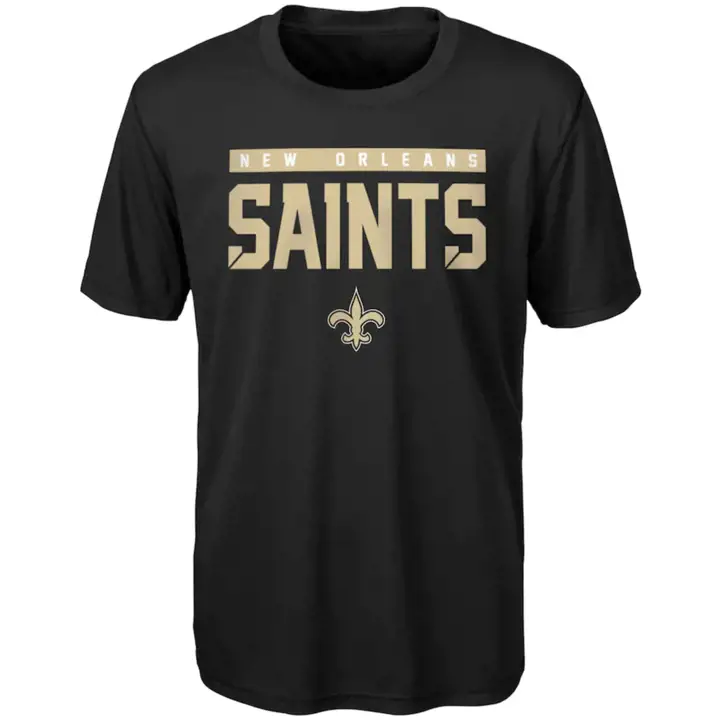 T-shirt enfant d'entraînement NFL Saints de la Nouvelle-Orléans 21 noir