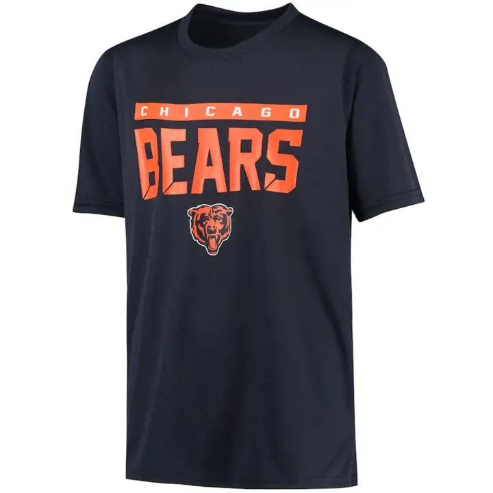 T-shirt d'entraînement NFL Chicago Bears pour jeune 21 marine