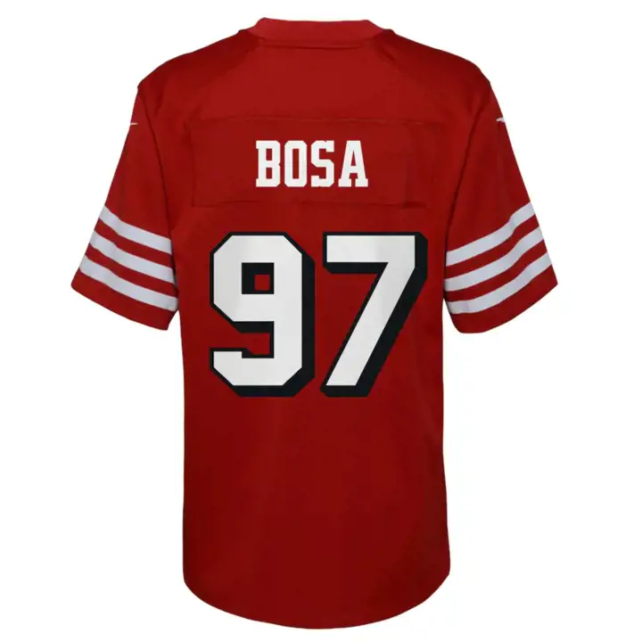 Maillot de match NFL enfant San Francisco 49ers Bosa À déterminer