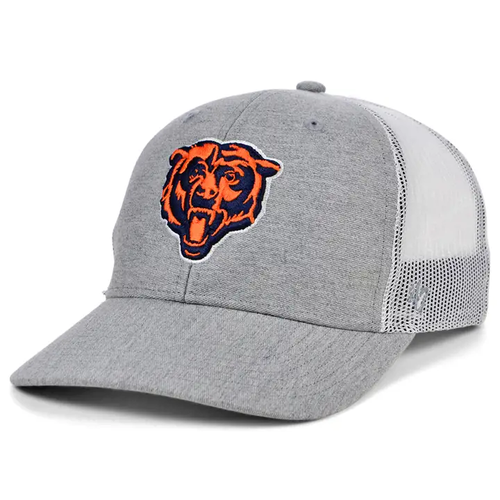 Casquette Trucker NFL Chicago Bears Transit '47 Gris chiné/blanc