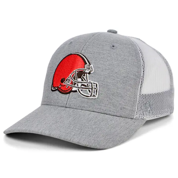 Casquette trucker NFL des Cleveland Browns '47 – Gris chiné/blanc