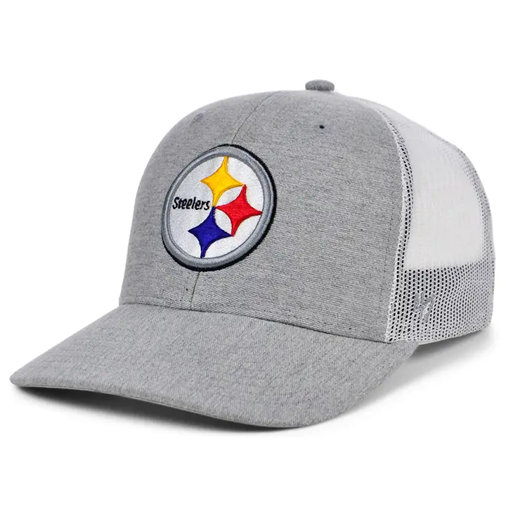 Casquette filet Pittsburgh Steelers NFL Transit '47 - Gris chiné/blanc
