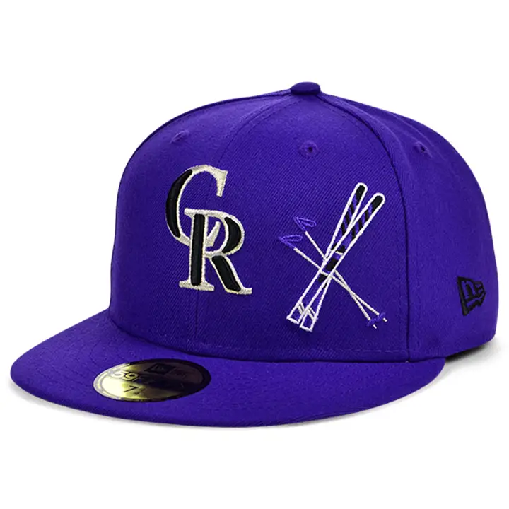 COLORADO ROCKIES MLB VILLE DÉCRIRE 59FIFTY pur