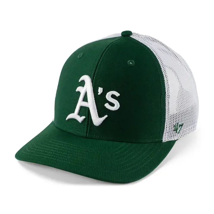 Oakland Athletics MLB Casquette Trucker '47 vert foncé