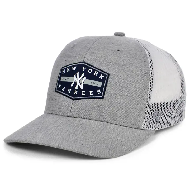 Casquette trucker '47 MLB New York Yankees Backroad Gris foncé