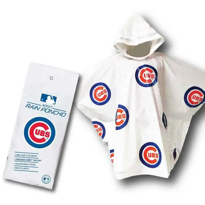 Poncho imprimé Chicago Cubs