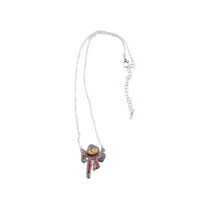 Collier Logo Cristal Buckeyes de l'Ohio State rouge/argenté