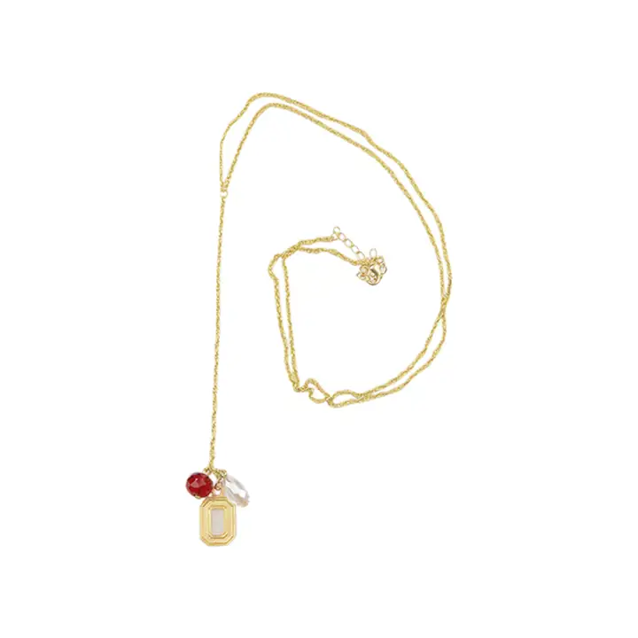 Ohio State Buckeyes Collier Ras du Cou Y Logo Or Mat gl/rouge