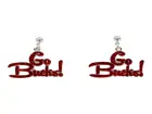 Slogan Earrings