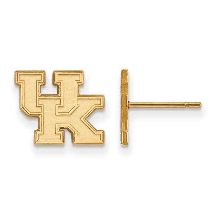 Boucles d'oreilles clous Kentucky Wildcats Logo Or Mat