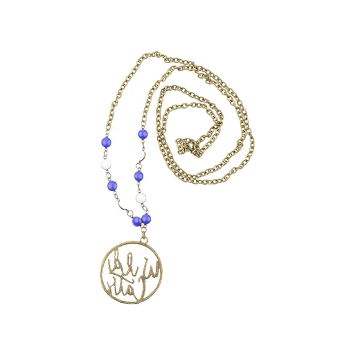 Collier avec découpe de slogan style vintage Kentucky Wildcats bleu/